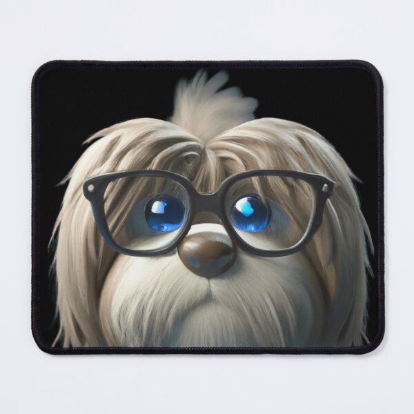 Item preview, Cute dog wearing glasses designed and sold by ByNiran.