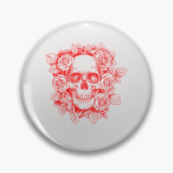 Item preview, Skull in flowers designed and sold by Simo0455.