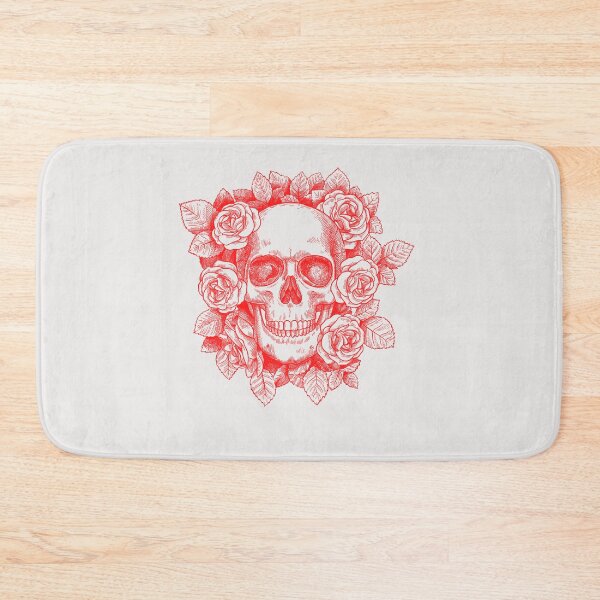 Item preview, Skull in flowers designed and sold by Simo0455.