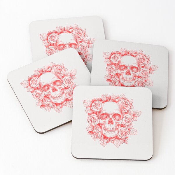Item preview, Skull in flowers designed and sold by Simo0455.