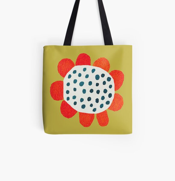 The Flower of Happiness Allover-Print Tote Bag