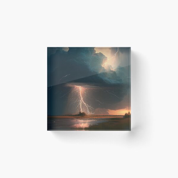 Item preview, Thunder and Lightening Landscape Tee designed and sold by GaudaPrime31.