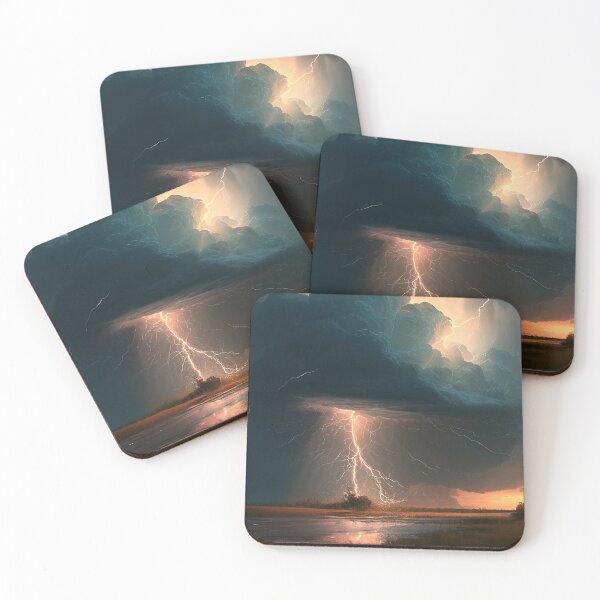 Item preview, Thunder and Lightening Landscape Tee designed and sold by GaudaPrime31.