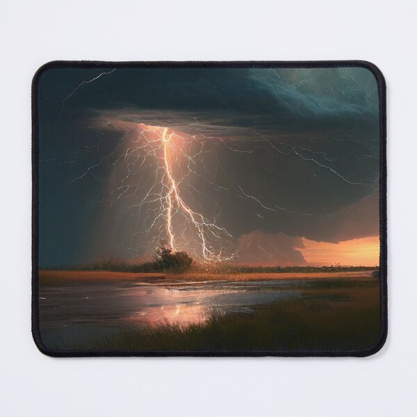 Item preview, Thunder and Lightening Landscape Tee designed and sold by GaudaPrime31.