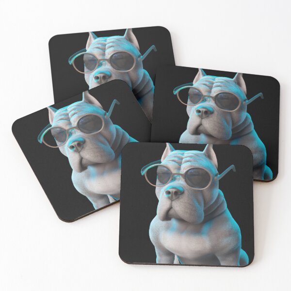 Item preview, Cute dog wearing glasses designed and sold by ByNiran.