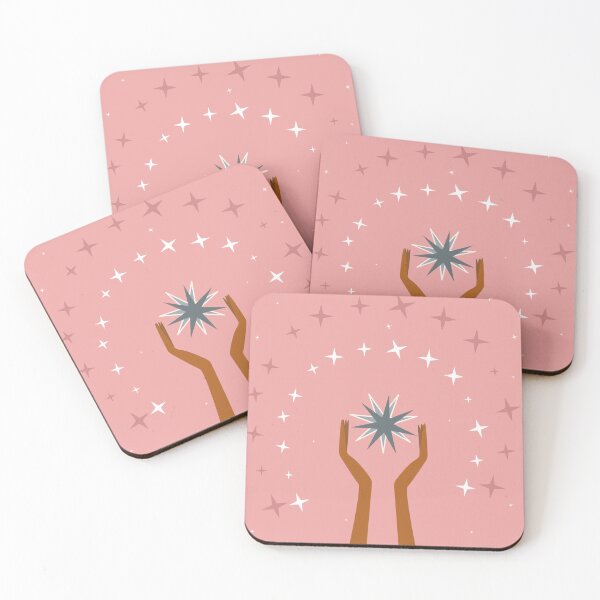 Item preview, A star in hands on pink background designed and sold by Lizvole.