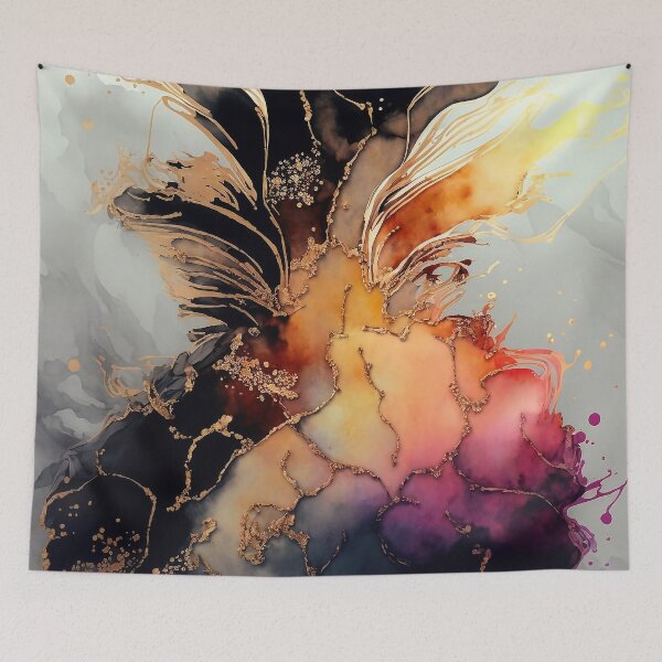 Item preview, Sweet Pineapple - Abstract Alcohol Ink Resin Art designed and sold by inkvestor.