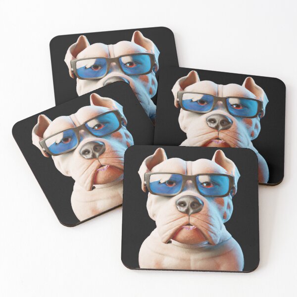 Item preview, Cute dog wearing glasses designed and sold by ByNiran.