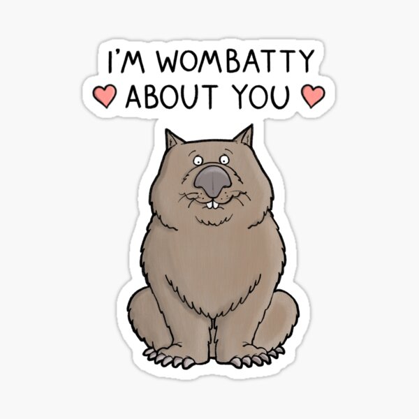 Vista previa del artículo con la obra «Soy Wombatty por ti», diseñado y vendido por carlbatterbee.