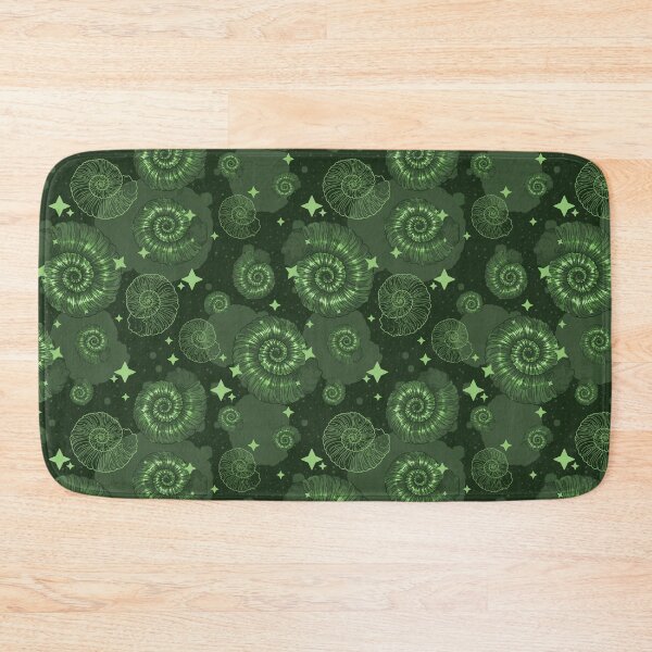 Item preview, Green Vr. Shiny Ammonite Pattern | Fossil Prehistory Paleo Paleoart Dinosaur Jurassic History Palaeontology Paleozoology Shell  Bright  designed and sold by itsstrangetimes.