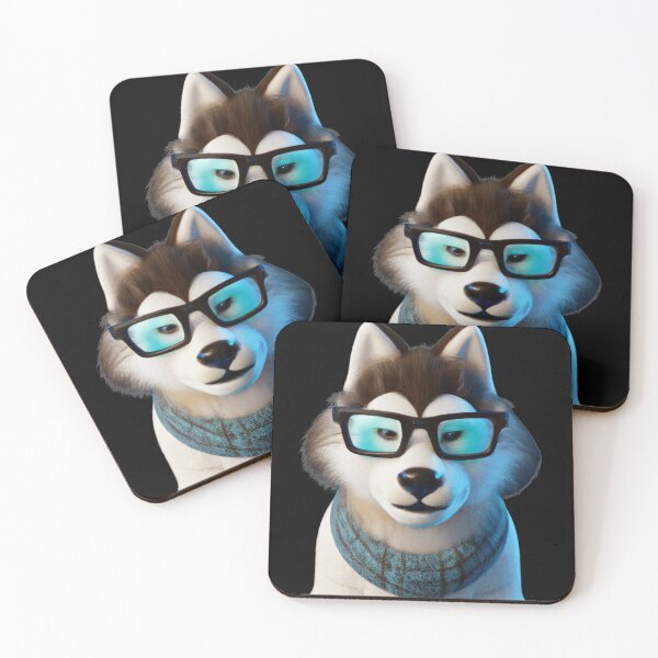 Item preview, Cute dog wearing glasses designed and sold by ByNiran.