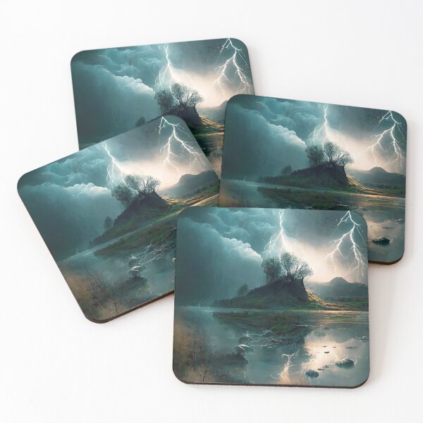 Item preview, Thunder and Lightning Landscape Tee designed and sold by GaudaPrime31.