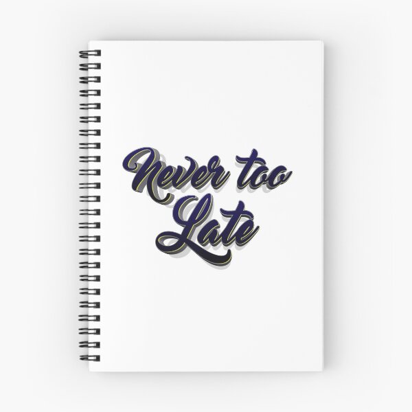 Item preview, CNever too late typography designed and sold by KondeHipe.