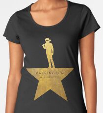 HARRINGTON: An American Babysitter (gold texture) Women's Premium T-Shirt