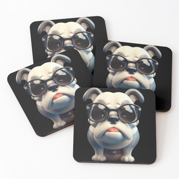 Item preview, Cute dog wearing glasses designed and sold by ByNiran.