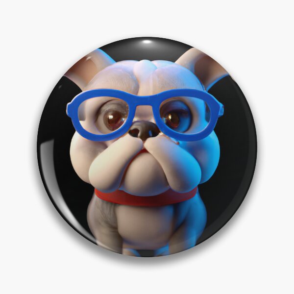 Item preview, Cute dog wearing glasses designed and sold by ByNiran.