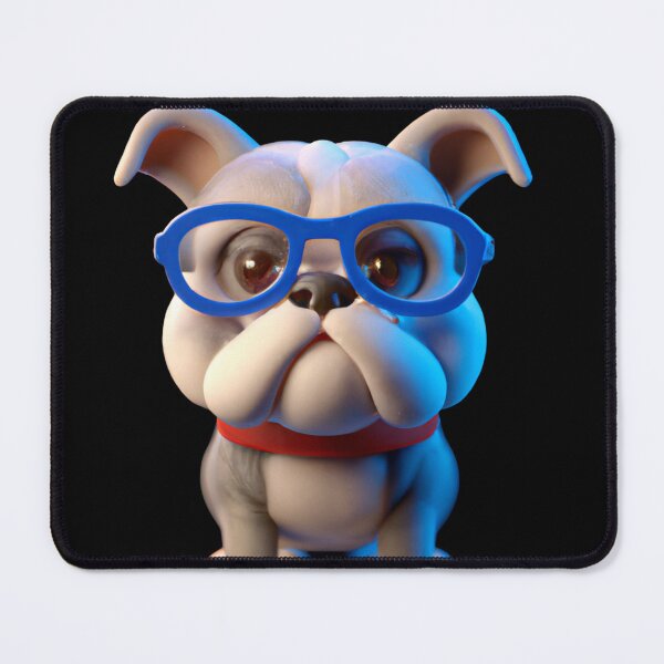 Item preview, Cute dog wearing glasses designed and sold by ByNiran.