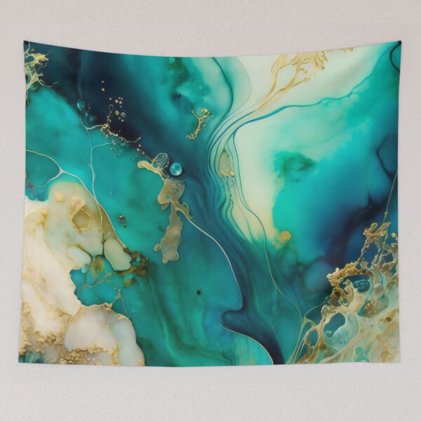 Aperçu de l'œuvre Opulent Marbled Waves créée et vendue par meggydesigns.