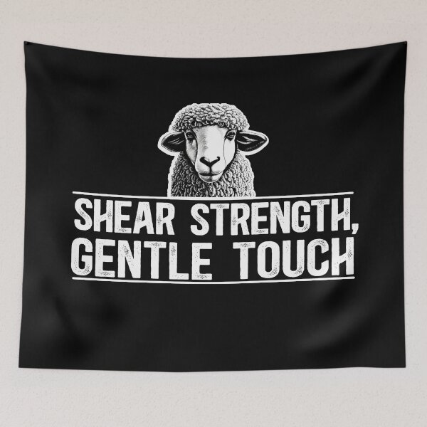 Item preview, Shear Strength, Gentle Touch - Sheep Shearing designed and sold by TeesYouWant.