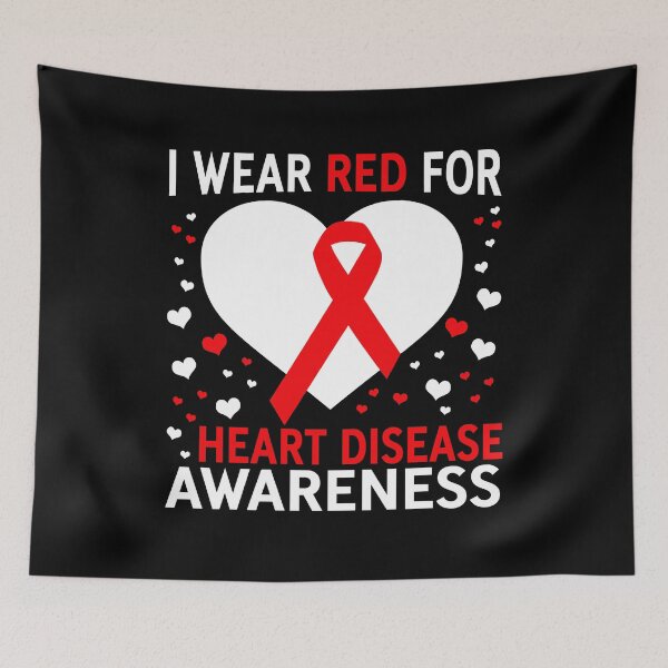 Item preview, I Wear Red For Support Heart Disease Awareness designed and sold by Adolfo114.