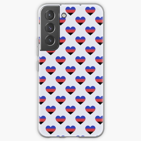 LGBTQIA+ Pride Month Polyamory Pride Design - Polyamory Pride Flag Hearts Pattern Samsung Galaxy Soft Case
