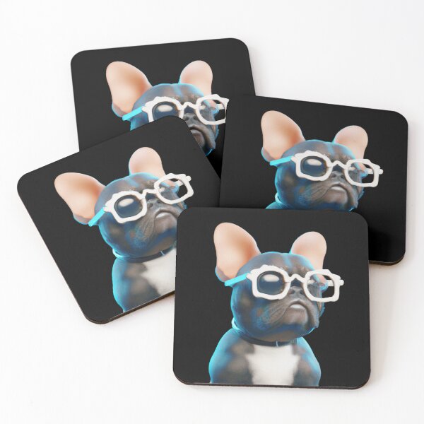 Item preview, Cute dog wearing glasses designed and sold by ByNiran.