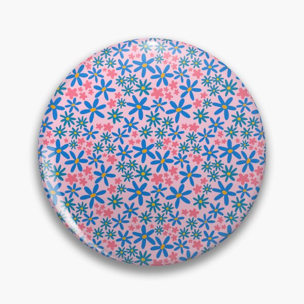Item preview, Blue Pink Ditsy Florals designed and sold by Betterloveart.