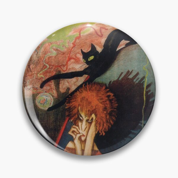 Item preview, Art Nouveau Woman and Black Cat Art designed and sold by Gvantsaaa.