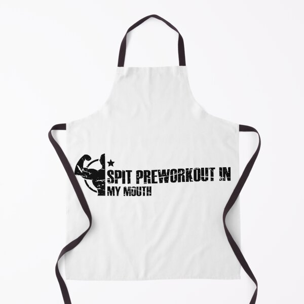 Item preview, Spit preworkout in my mouth - Black Color Typo designed and sold by FlipFlop7.