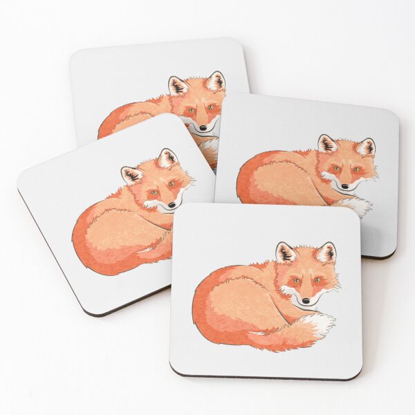 Item preview, Curled Fox designed and sold by Angele Gougeon.