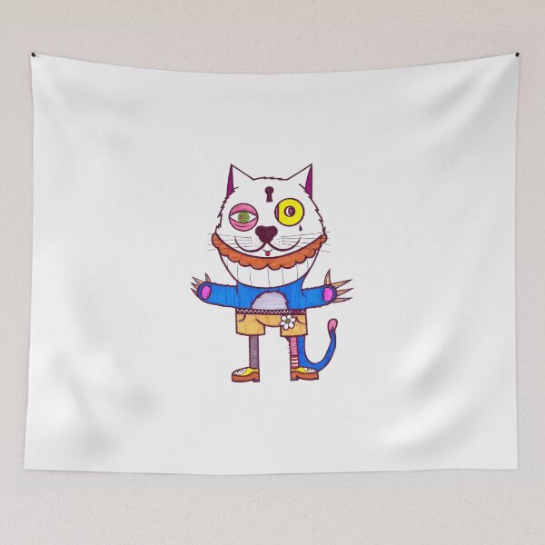 Item preview, beard cat designed and sold by DeathBunnyArmy.