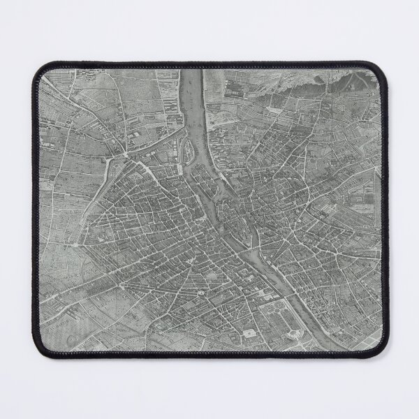 Item preview, Paris Old Map , Black and White, Vintage designed and sold by RiciPaneto.