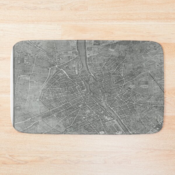Item preview, Paris Old Map , Black and White, Vintage designed and sold by RiciPaneto.