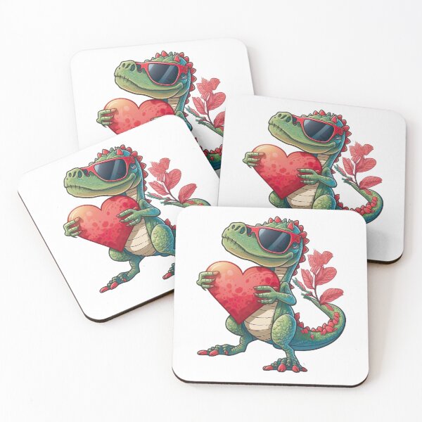 Item preview, Cute dinosaur sharing some love designed and sold by MrLacarte.