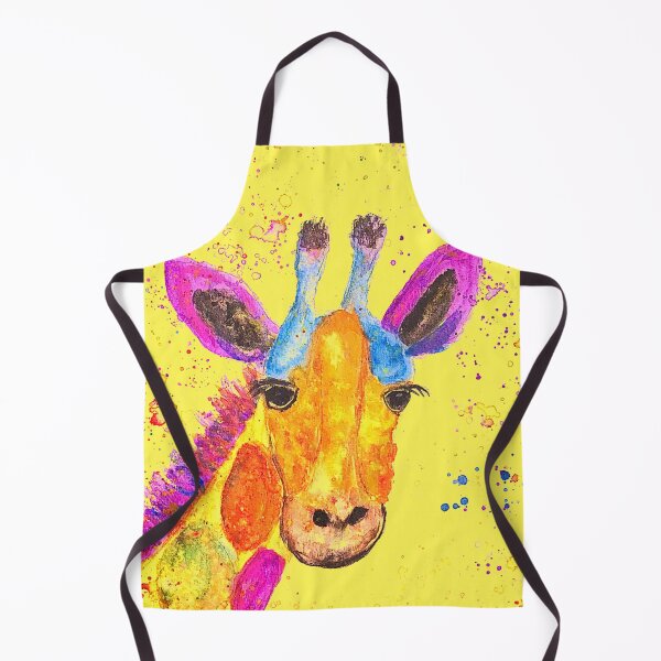 Item preview, Giraffe Watercolor painting Yellow designed and sold by Artbymonika.
