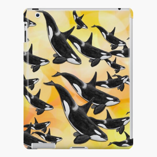 Orcagruppe - Pod of Orcas yellow iPad Snap Case