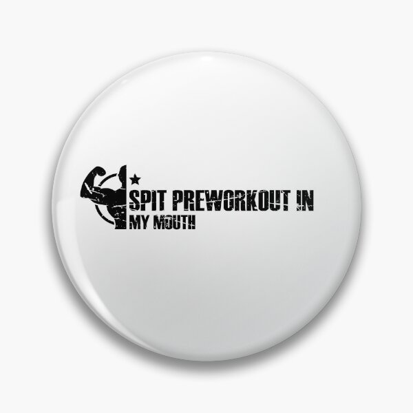 Item preview, Spit preworkout in my mouth - Black Color Typo designed and sold by FlipFlop7.