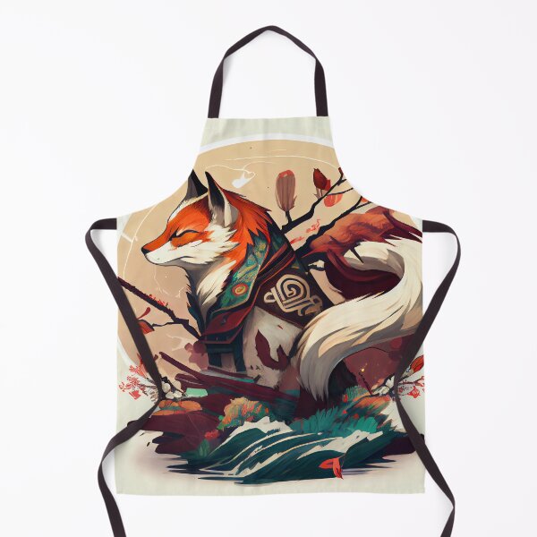 Artikelvorschau, Mystische japanische Rotfuchs-Grafik entworfen und verkauft von The-Dark-Art.