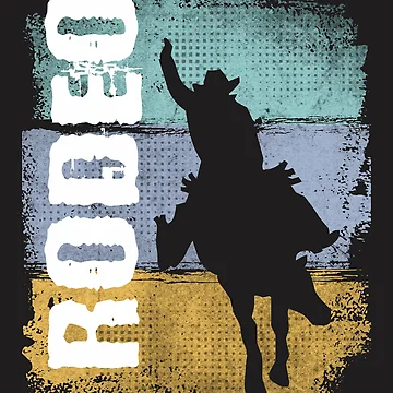 Artwork thumbnail, Rodeo Vintage Retro Rodeo Rider by cidolopez