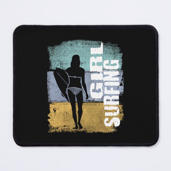 Item preview, Girl Surfing Vintage Retro Surfer Girl designed and sold by cidolopez.