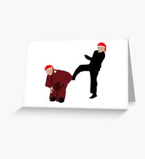 Kicking Bishop Brennan Up the Arse - Christmas Edition Greeting Card