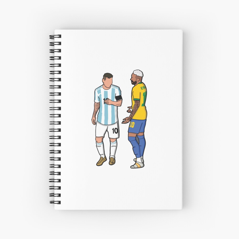 Messi and Neymar Chit Chat Illustration