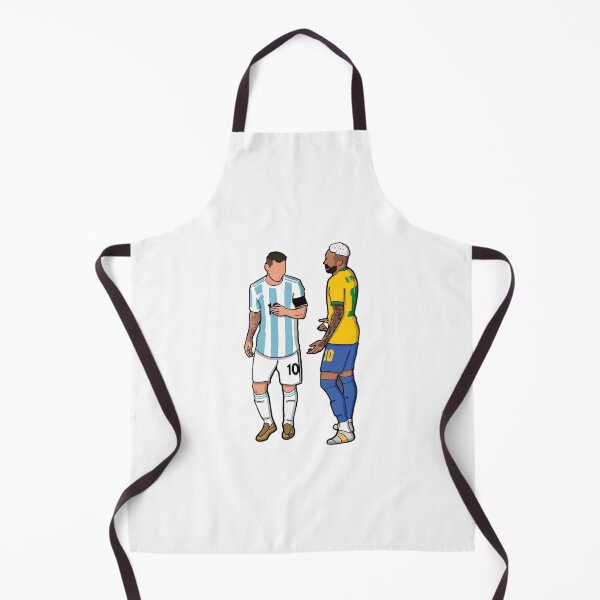 Item preview, Messi and Neymar Chit Chat Illustration designed and sold by Lara Samuel.