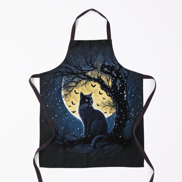 Item preview, Starry Cat Night in moon light sitting on tree designed and sold by Paintandgo.