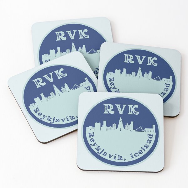 Item preview, Reykjavík Iceland Travel Sticker Print designed and sold by greatkatescott.