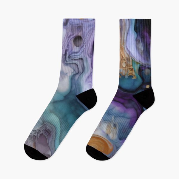 Aperçu de l'œuvre Dramatic Marbled Oceanic Abstract créée et vendue par meggydesigns.