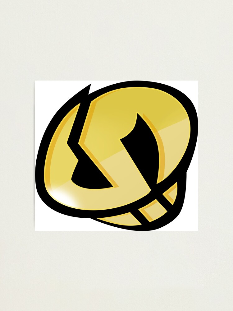 Gold Team Skull Logo Photographic Print
