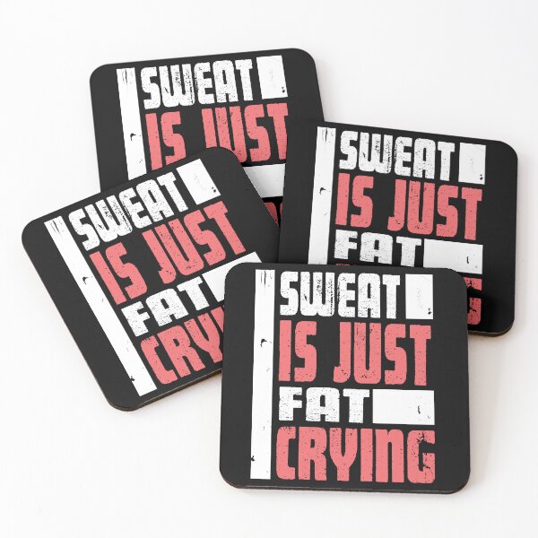 Item preview, Sweat Is Just Fat Crying" Funny Workout Gym  designed and sold by nueschka.