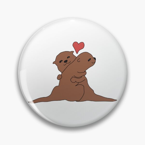 Item preview, Otters in love designed and sold by sabinako.