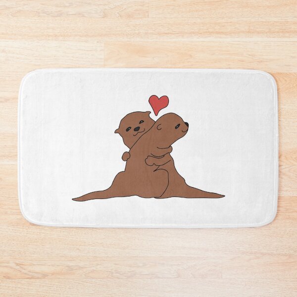 Item preview, Otters in love designed and sold by sabinako.